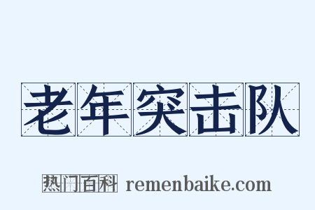 老年突击队是什么意思的图片